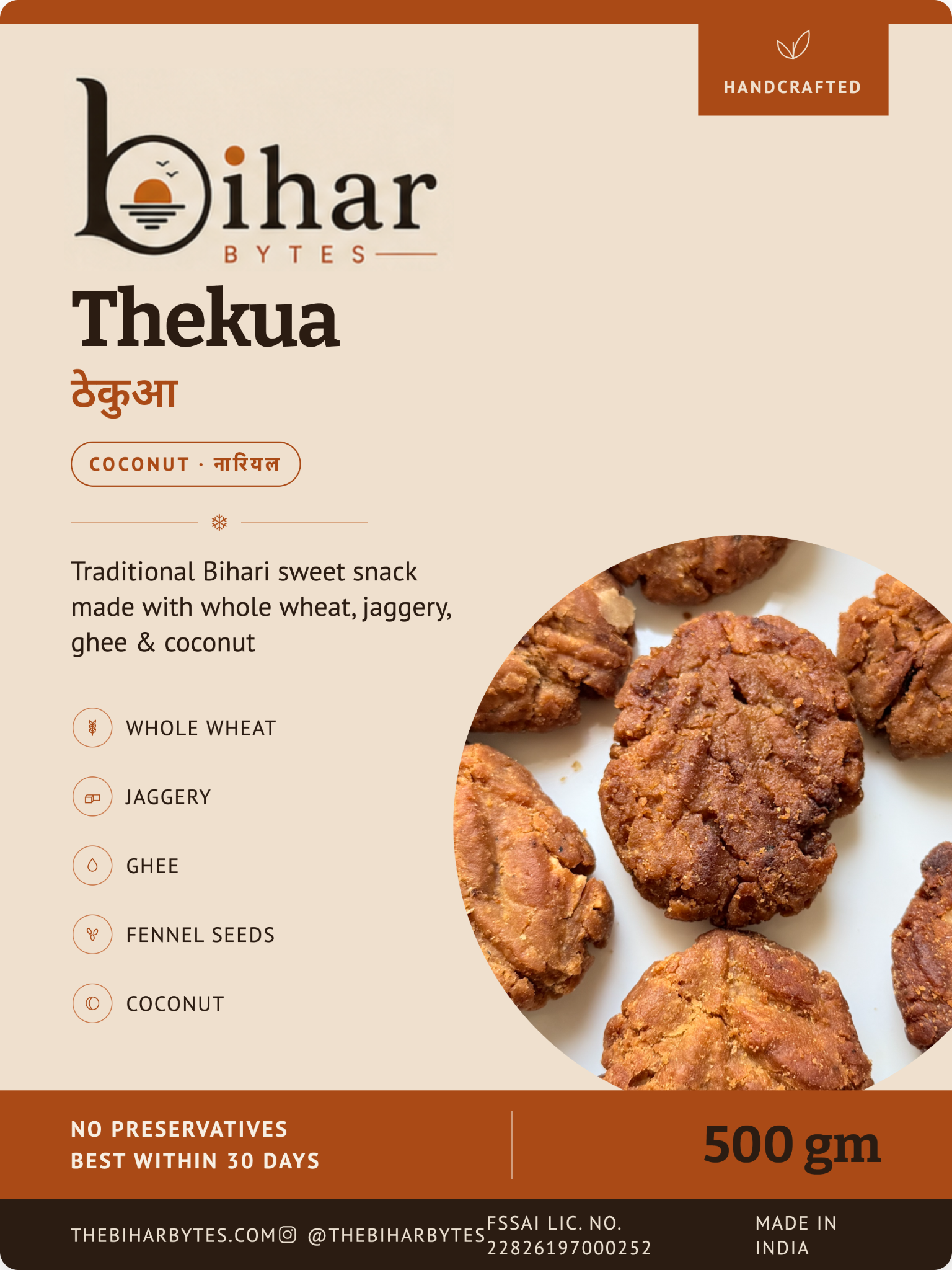 Coconut Thekua